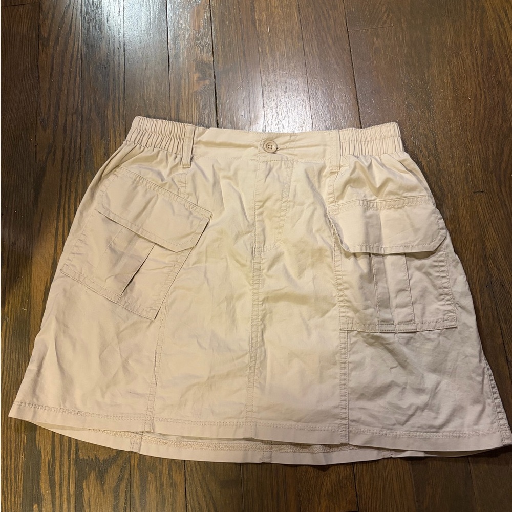Women's Cream Mini Skirt